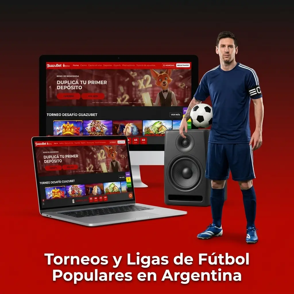 Torneos y ligas de fútbol populares en Argentina cubiertas por GuazuBet para apuestas deportivas